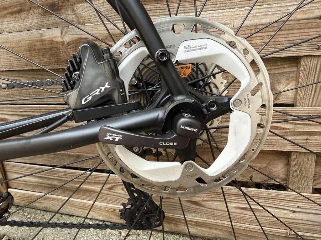 author ronin acélvázas gravel kerékpár fekete grx fék