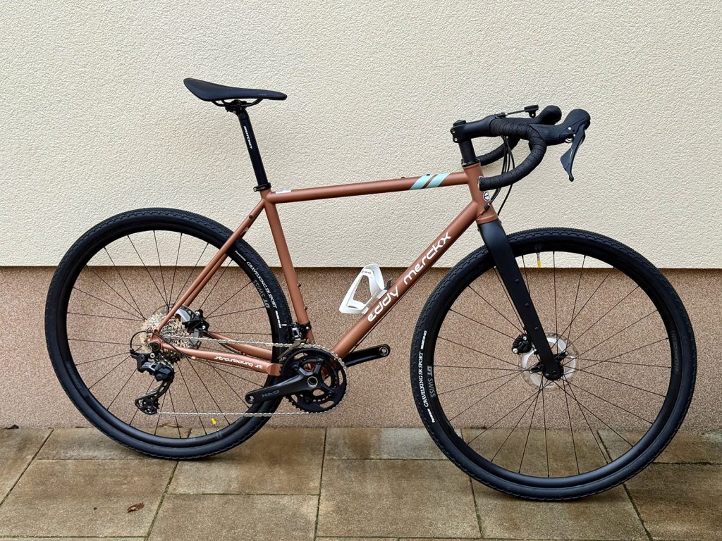 eddy merckx gravel, strasbourg acélváz Columbus csőszett